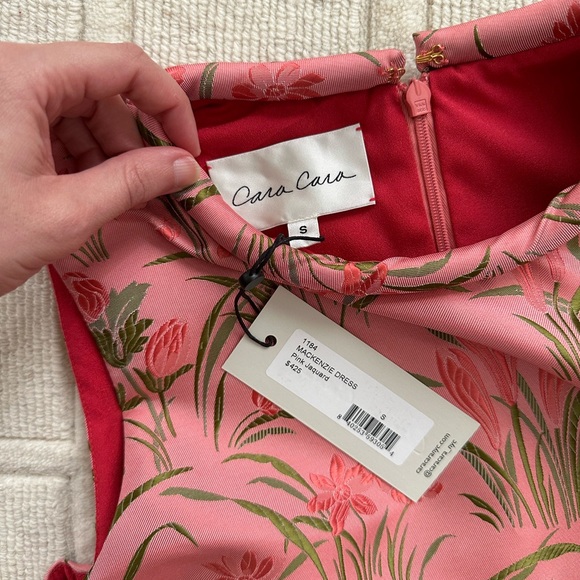 NWT Cara Cara pink jacquard dress - Picture 5 of 5